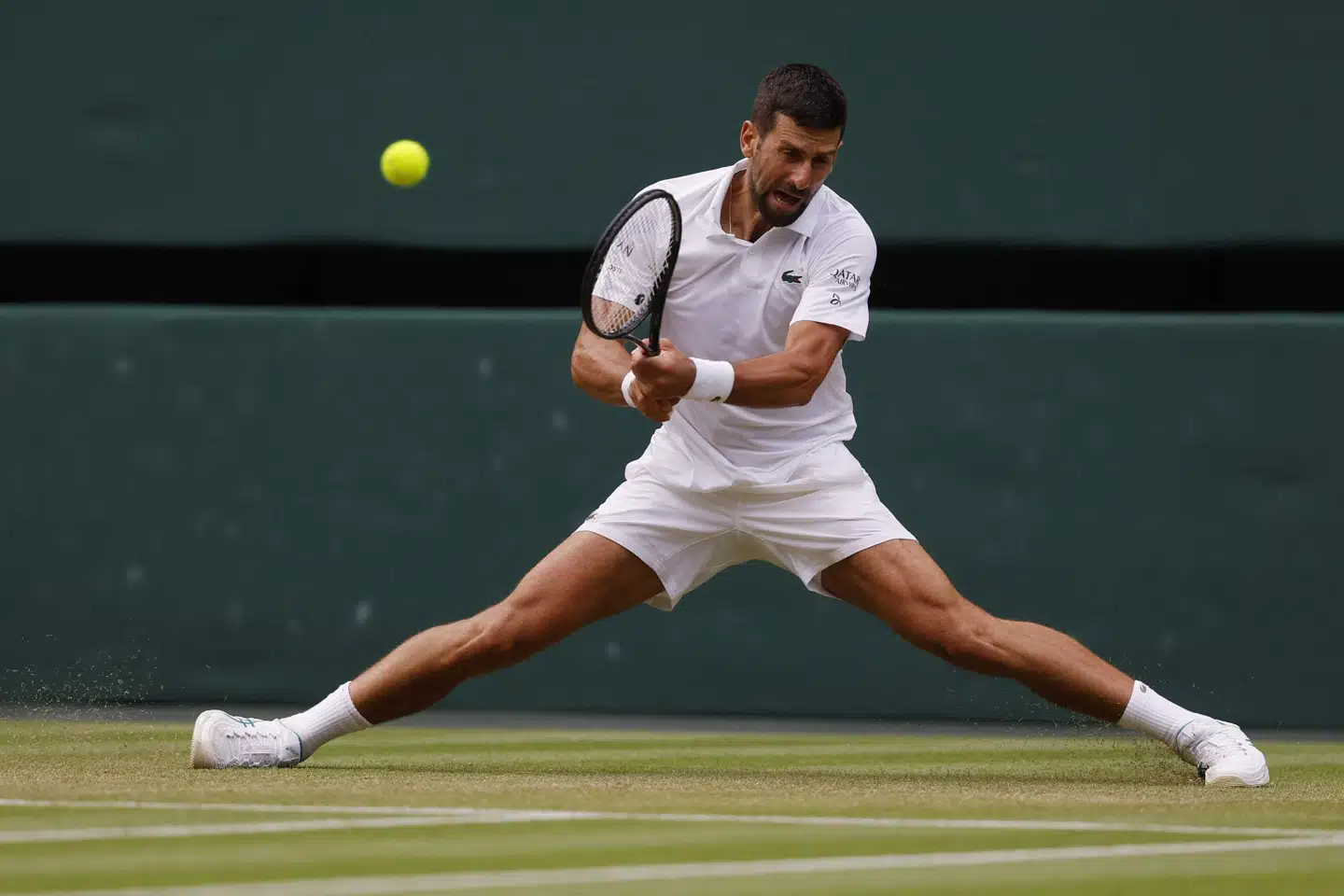 Novak Djokovic måtte slide for sejren mod Alex de Minaur.