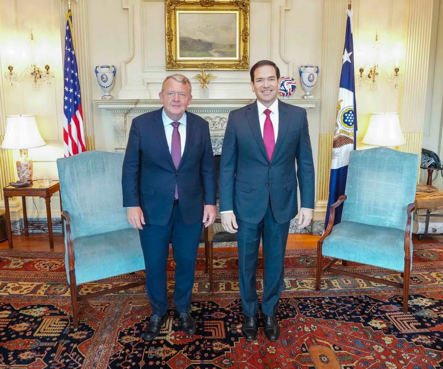 Lars Løkke Rasmussen og Marco Rubio mødtes i Washington, D.C.
