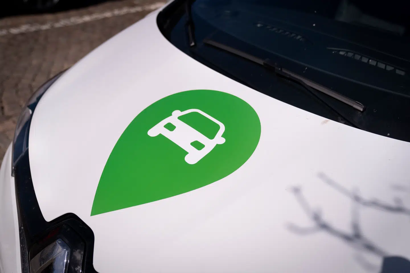 GreenMobility biler, i København mandag 11. april 2022.. (Foto: Liselotte Sabroe/Ritzau Scanpix)