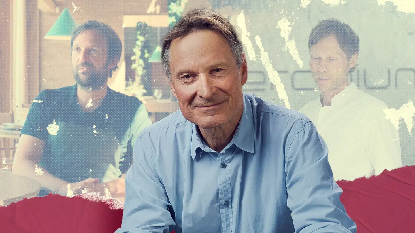 DR-dokumentaren »Det danske madmirakel«, ser på dansk gastronomis udvikling gennem 50 år og særligt på årene efter, at Noma åbnede i 2003. Fra venstre: René Redzepi, Claus Meyer og Rasmus Kofoed, der alle har været essentielle i de seneste 30 års danske gastronomiske udvikling.