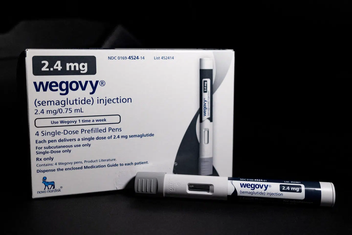 Højeste anbefalede dosis af Wegovy er i dag 2,4 milligram. (Arkivfoto).