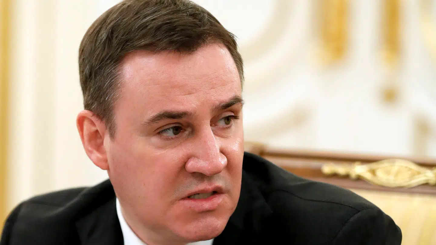 Galeotti peger på Patrushev-junior, Dmitrij Patrushev.