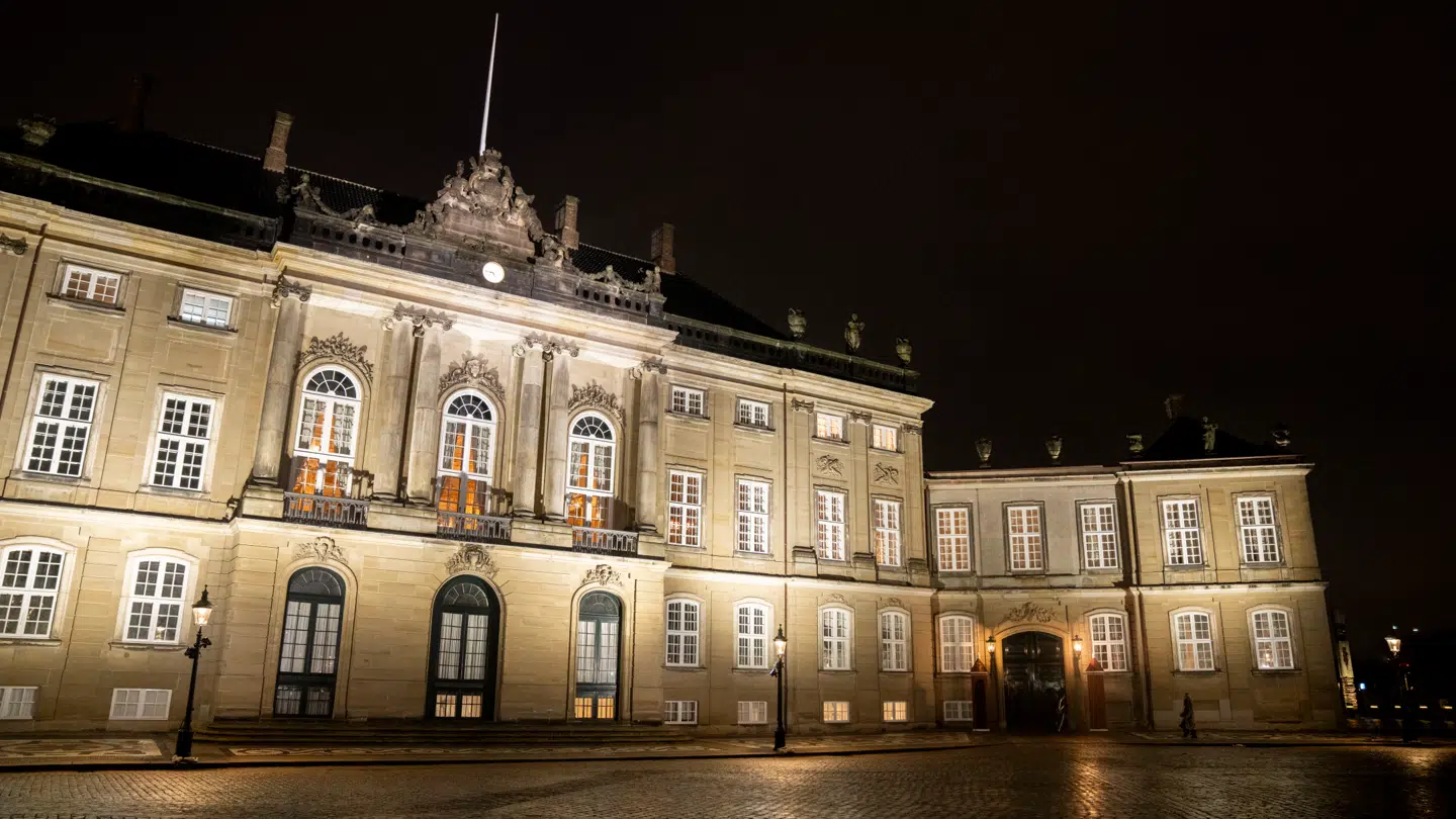 ARKIVFOTO fra Amalienborg Slotsplads i København.