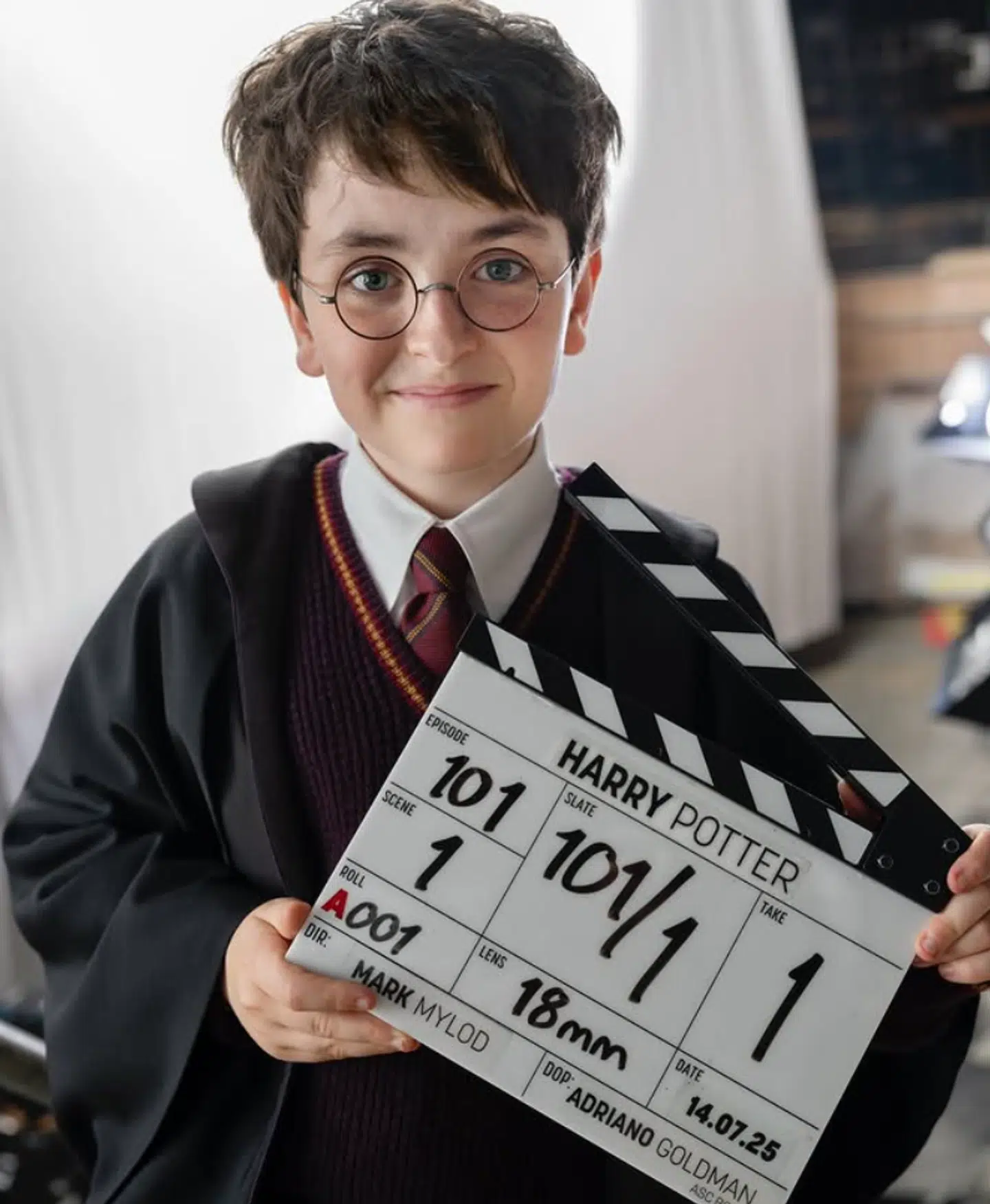 Den nye Harry Potter på første optagedag tilbage i juni.