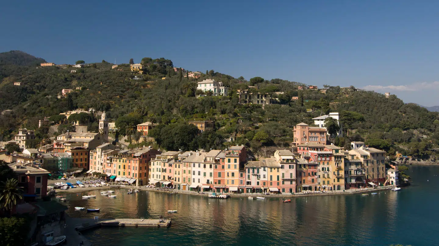 Arkivfoto fra Portofino, der ligger i regionen Ligurien i Italien.