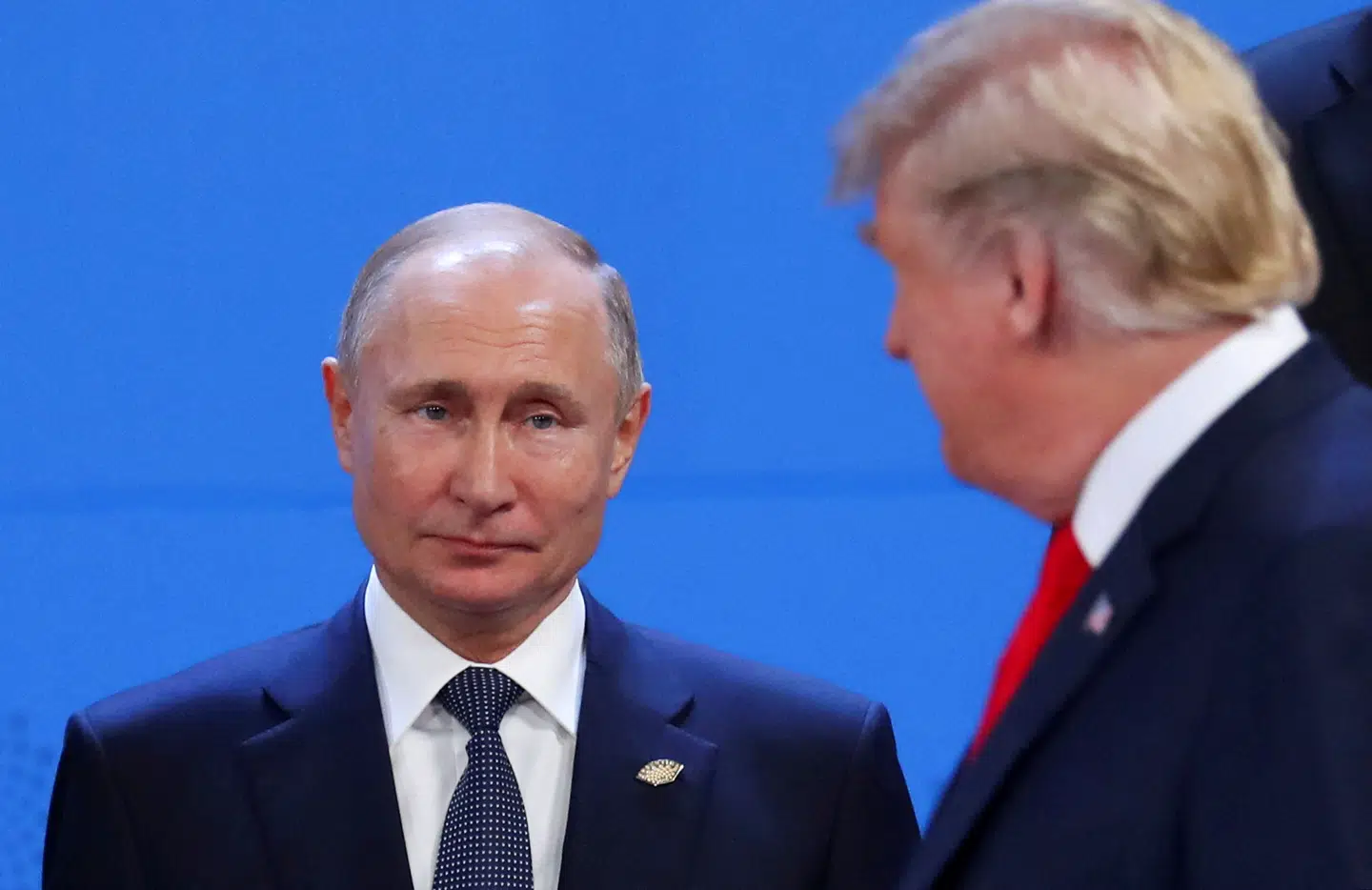 Vladimir Putin og Donald Trump ses her sammen i Argentina i 2018.