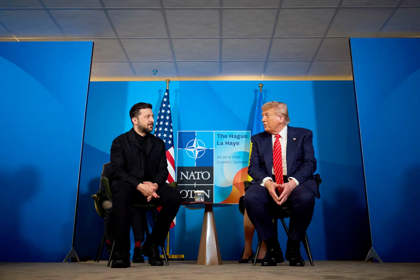 Trump og Zelenskyj under NATO-topmødet sidst i juni.