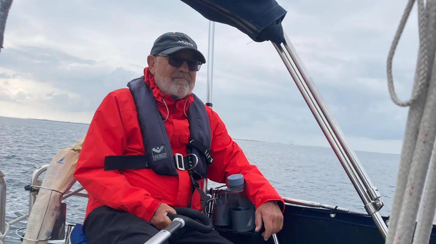 Preben Thorndahl har aldrig oplevet så store afvigelser på sin GPS, som han gjorde på sin sejltur mandag.