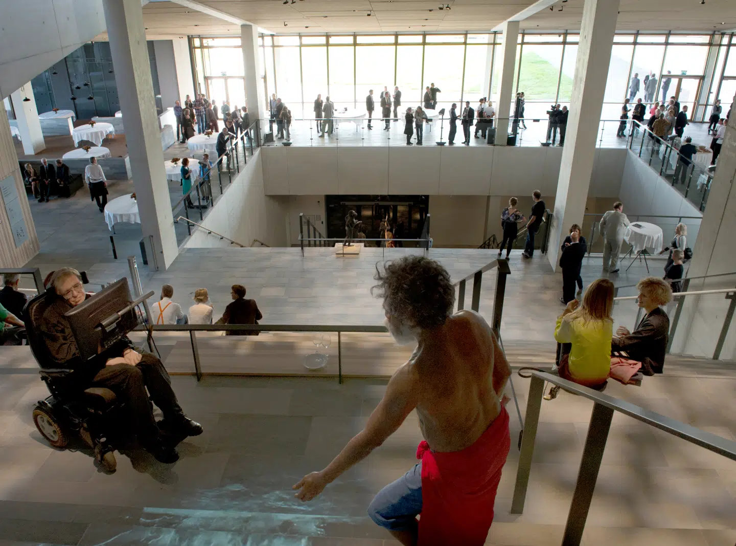 Moesgård Museum er blandt andet kendt for sin såkaldte 'Evolutionstrappe'.