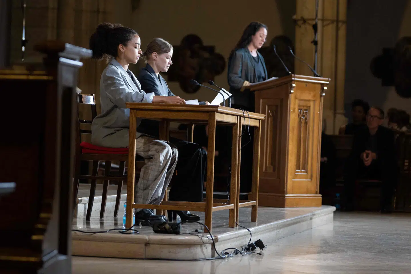 Skuespillet "The Pelicot Trial: Tribute to Gisèle Pelicot" havde premiere i Wien i Østrig i juni. Stykket består blandt andet af oplæsninger fra retssagen. (Arkivfoto)