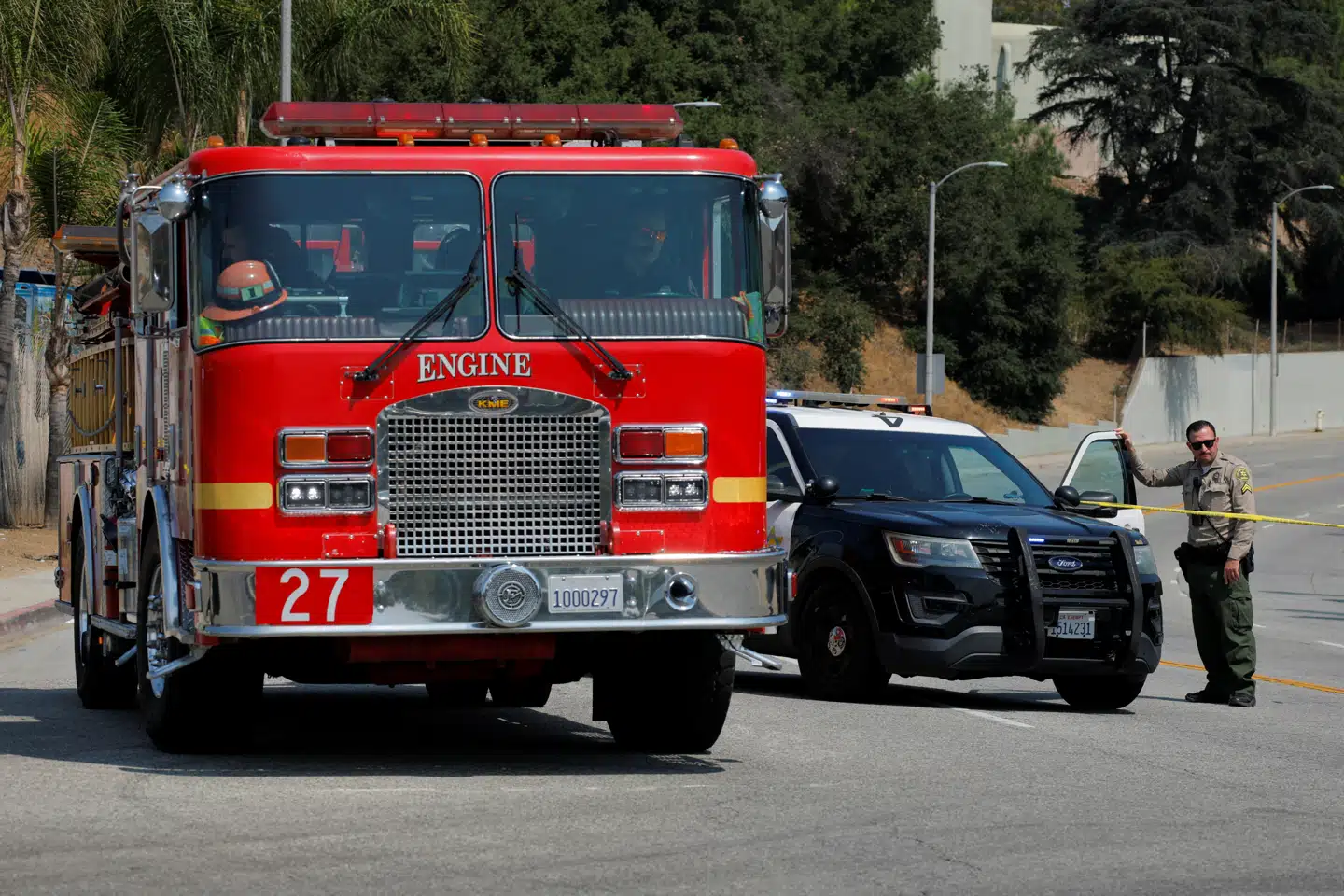 Et køretøj er kørt ind i menneskemængde i Los Angeles, hvor flere meldes såret. Billedet er ikke fra ulykken.
