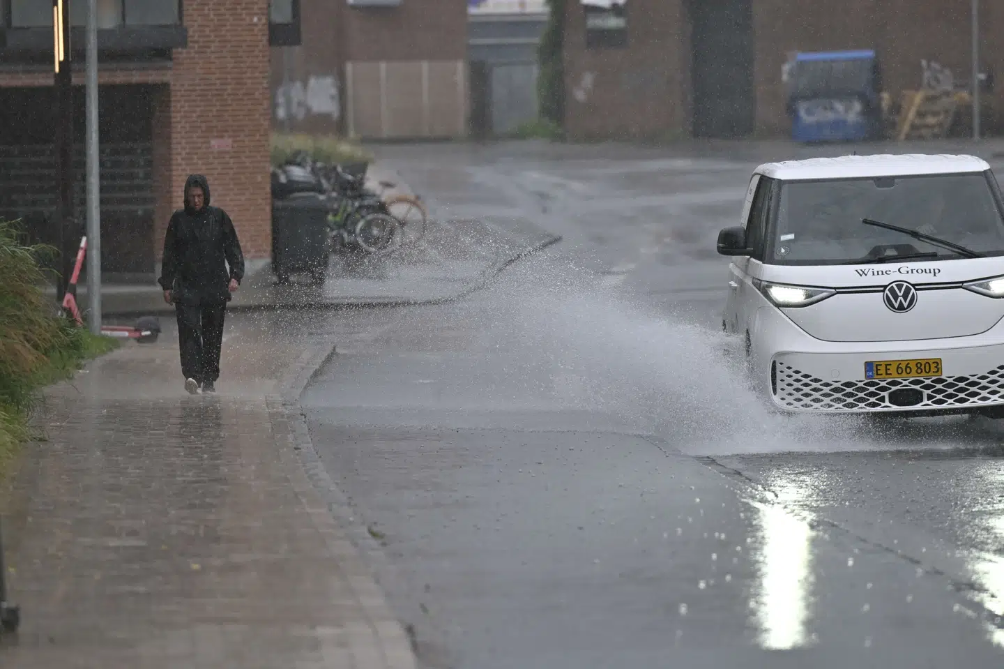 Fyn blev særligt ramt af nedbørsmængderne, der ramte Danmark mandag og tirsdag. (Arkivfoto).