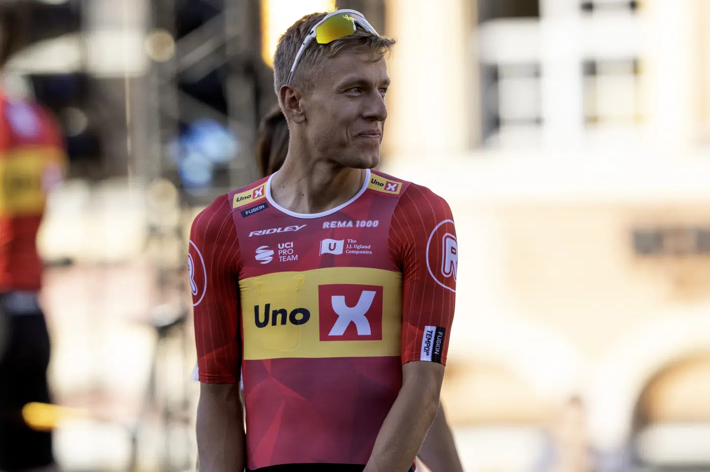 Tobias Halland Johannessen (Uno-X) ligger på ottendepladsen i Tour de France.