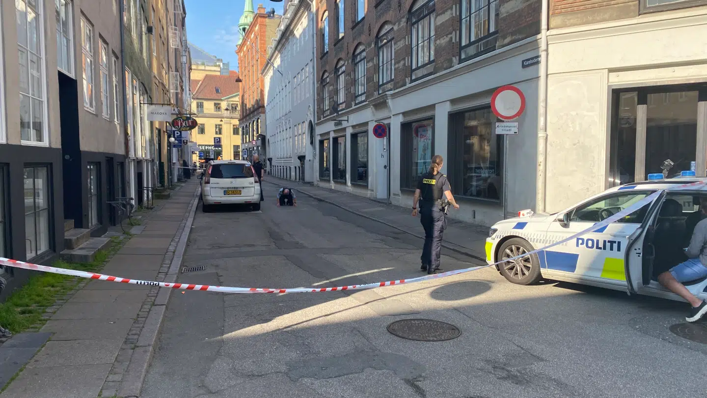 Klareboderne blev afspærret i begge ender.