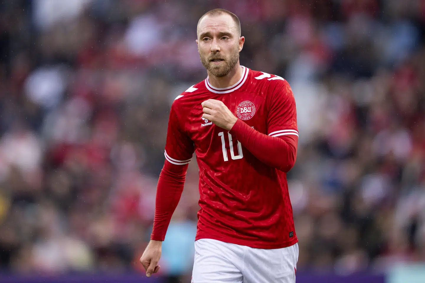 Christian Eriksen står lige nu uden en kontrakt, efter at aftalen med Manchester United udløb tidligere på sommeren. (Arkivfoto).