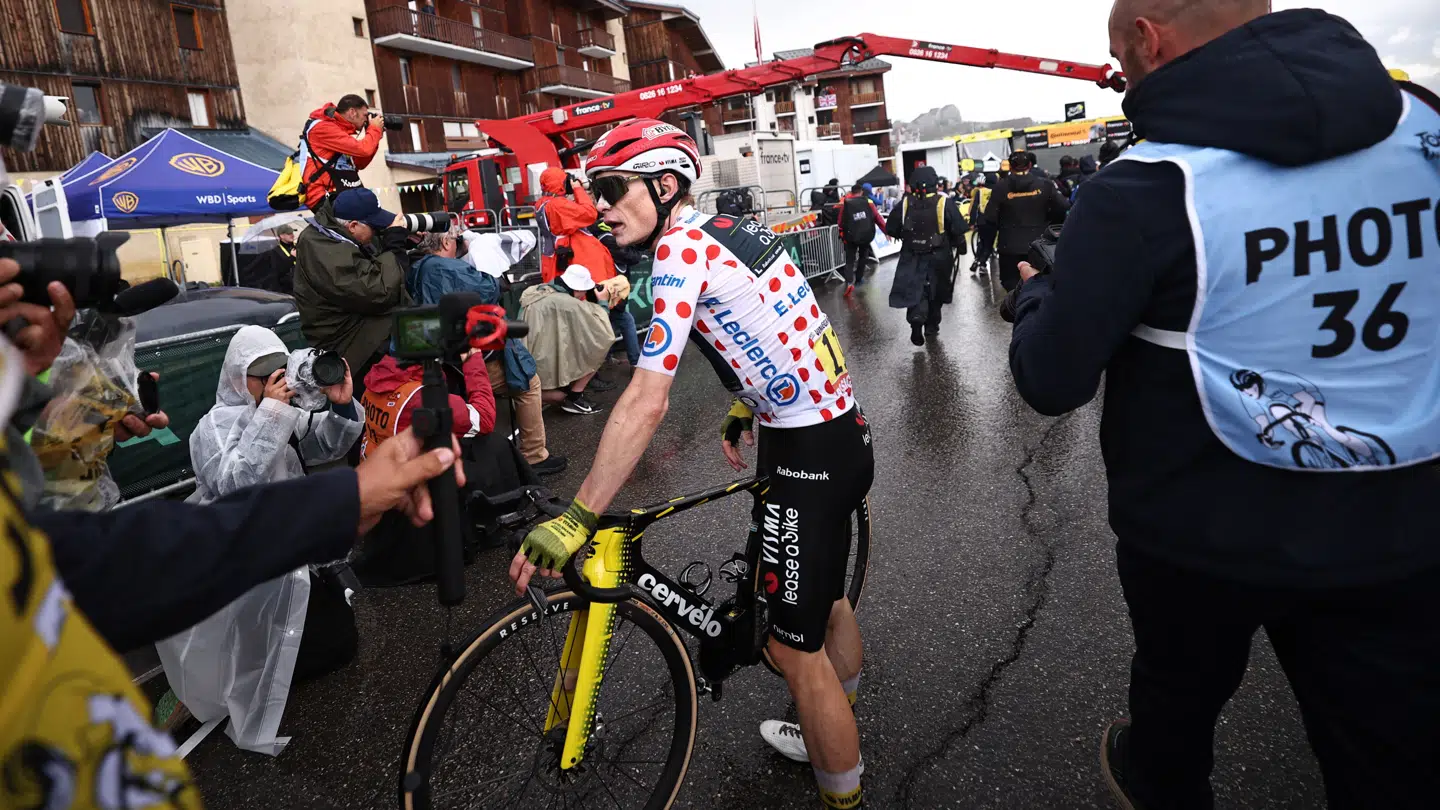 Jonas Vingegaard blev nummer to på fredagens etape.