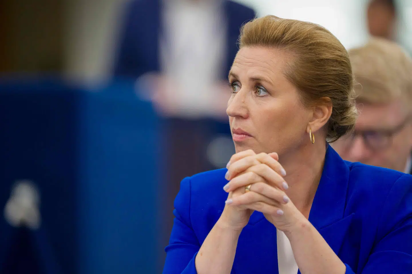 Mette Frederiksen mener, at det er afgørende, at der bliver genstartet en proces om en tostatsløsning. Men hun siger ikke noget om, hvorvidt Danmark vil anerkende en palæstinensisk stat. (Arkivfoto).