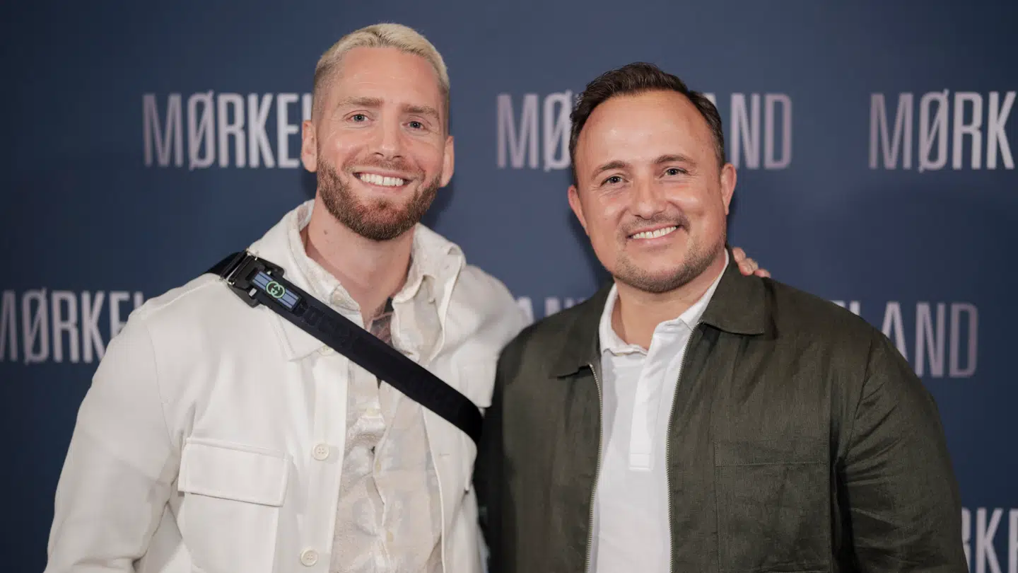 Thomas Evers Poulsen og manden Sæpór Kristinsson. Arkiv.