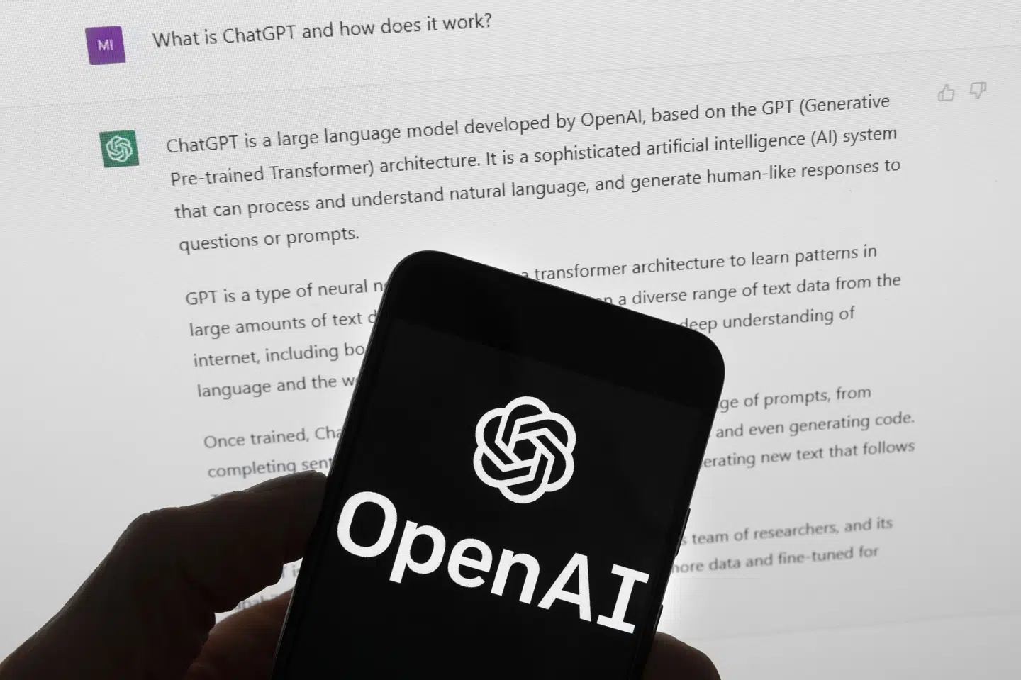 OpenAI står bag en af de mest kendte sprogmodeller - nemlig ChatGPT. Fra lørdag skal selskabet leve op til en række krav til gennemsigtighed i EU. (Arkivfoto).