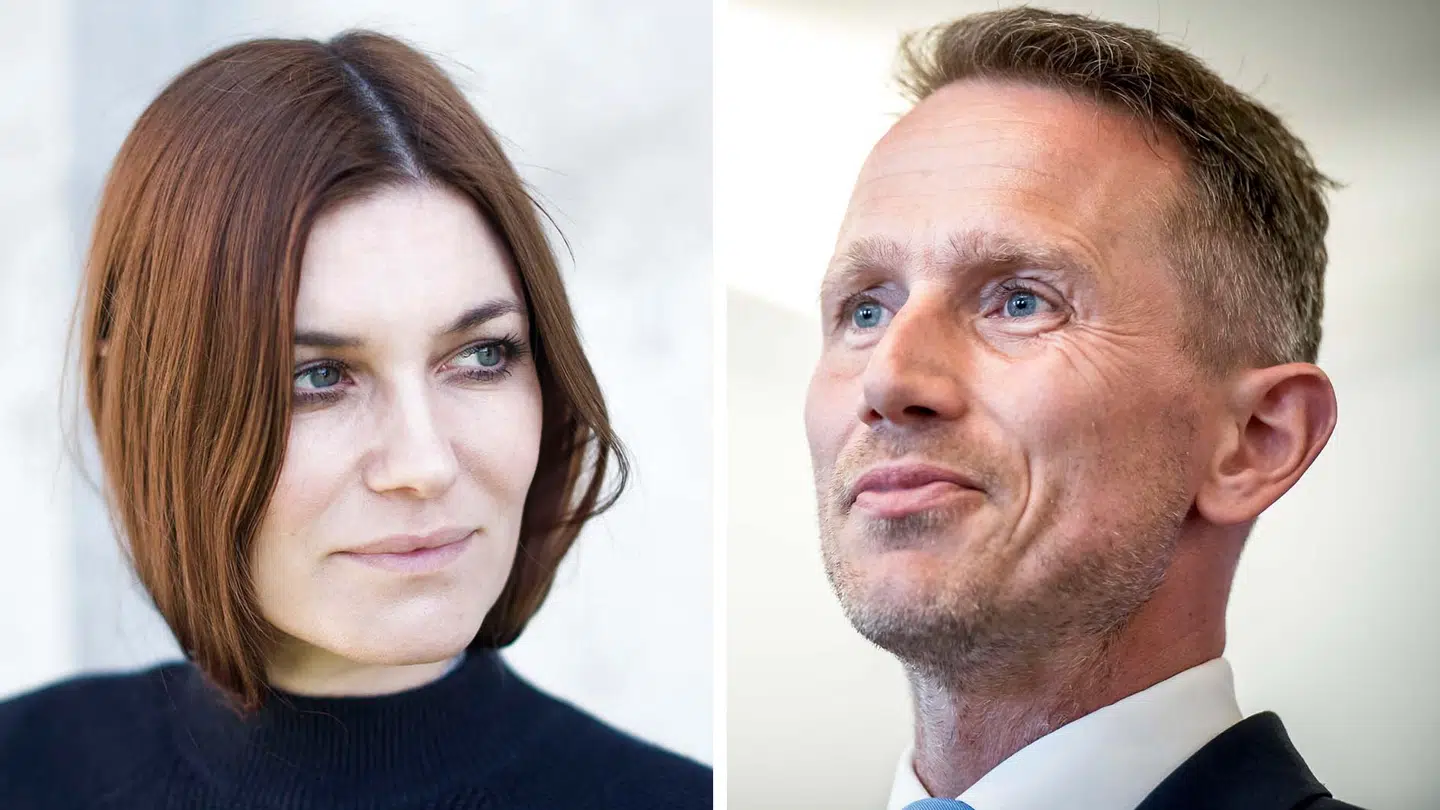 Sangeren Pernille Rosendahl og politikeren Kristian Jensen danner par.