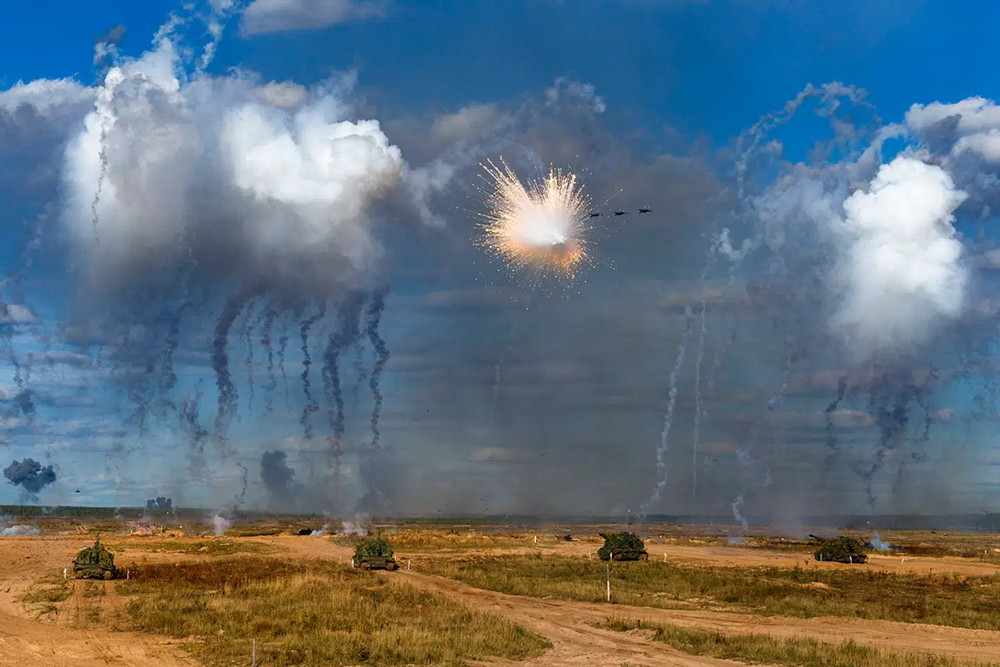 Billeder fra Zapad-21-øvelsen i Rusland.