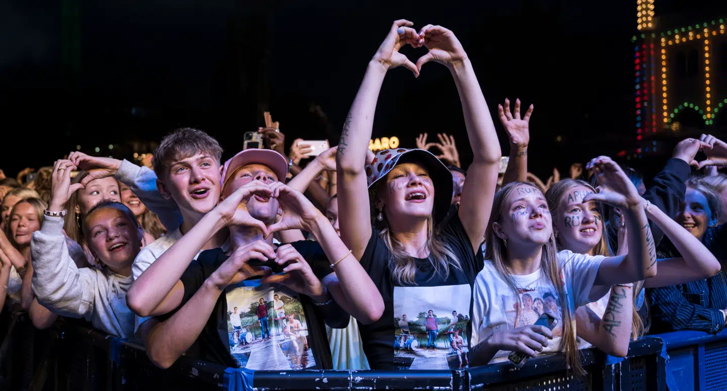 Unge til APHACA-koncert i Tivoli den 25. juli. Foto: Torben Christensen, Scanpix