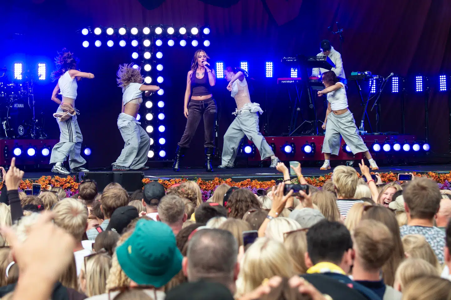 Tessa spiller på Bøgescenen på Smukfest torsdag den 7. august 2025. (Foto: Helle Arensbak/Ritzau Scanpix)