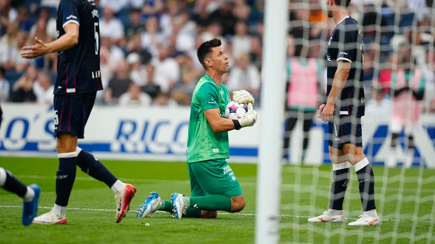 Jesper Hansen stod en brandkamp for AGF og holdt stort set FCK fra fadet.