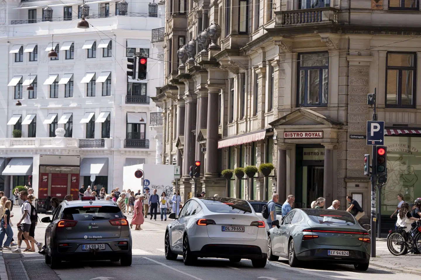 Elbiler udgjorde en stor andel af de nyregistrerede personbiler i juli. (Arkivfoto).