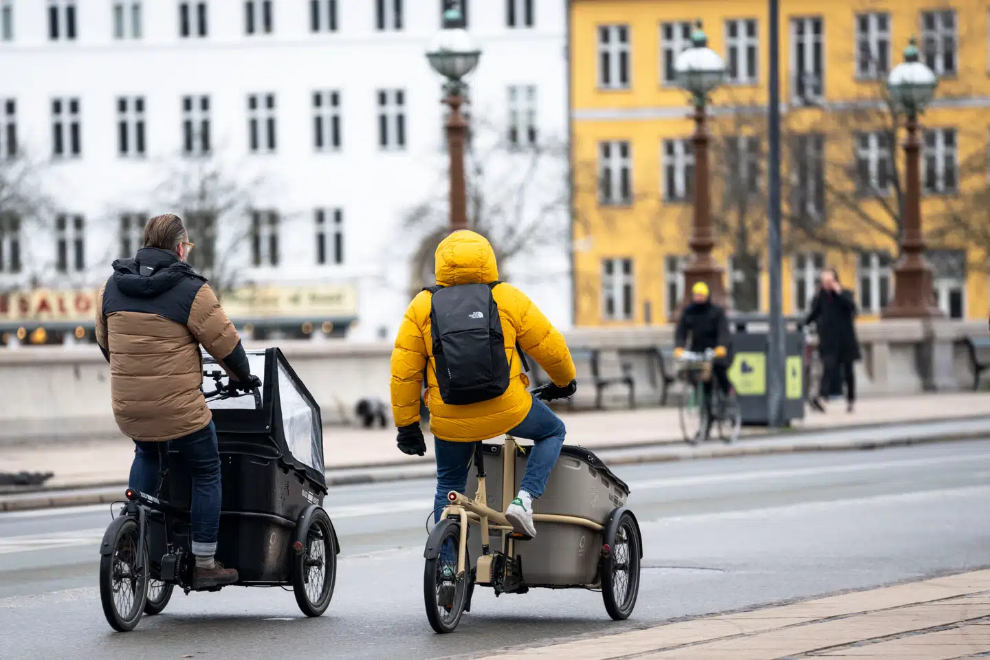 Ladcykel på Nørregade i København, mandag den 27. november 2023. (Foto: Thomas Traasdahl/Ritzau Scanpix)