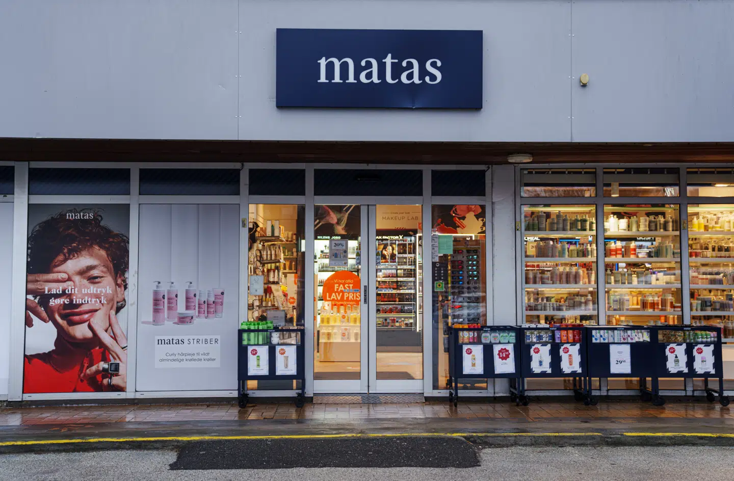 Matas butik med ændret logo i Bagsværd, tirsdag den 14 januar 2025