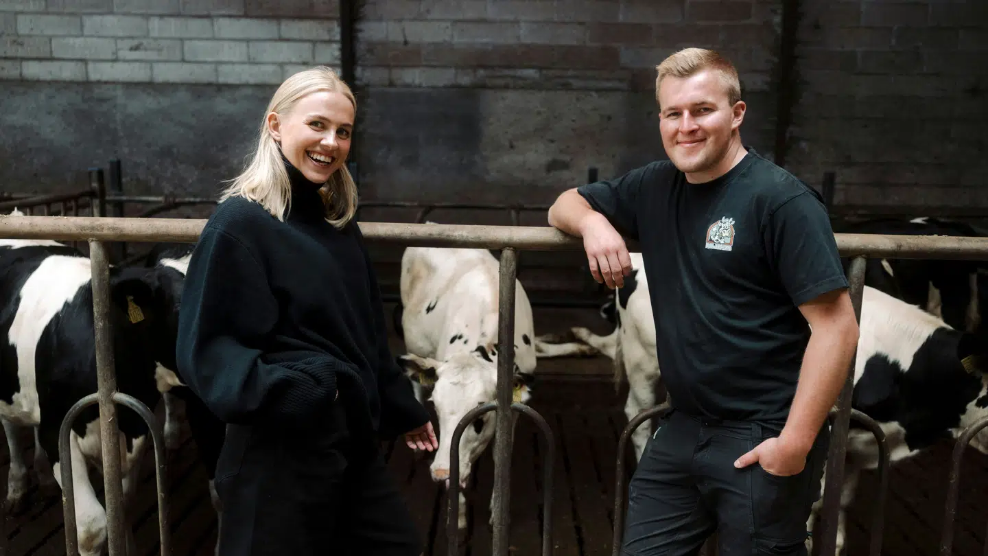 Vært Sofie Martinussen og landmanden Emil.