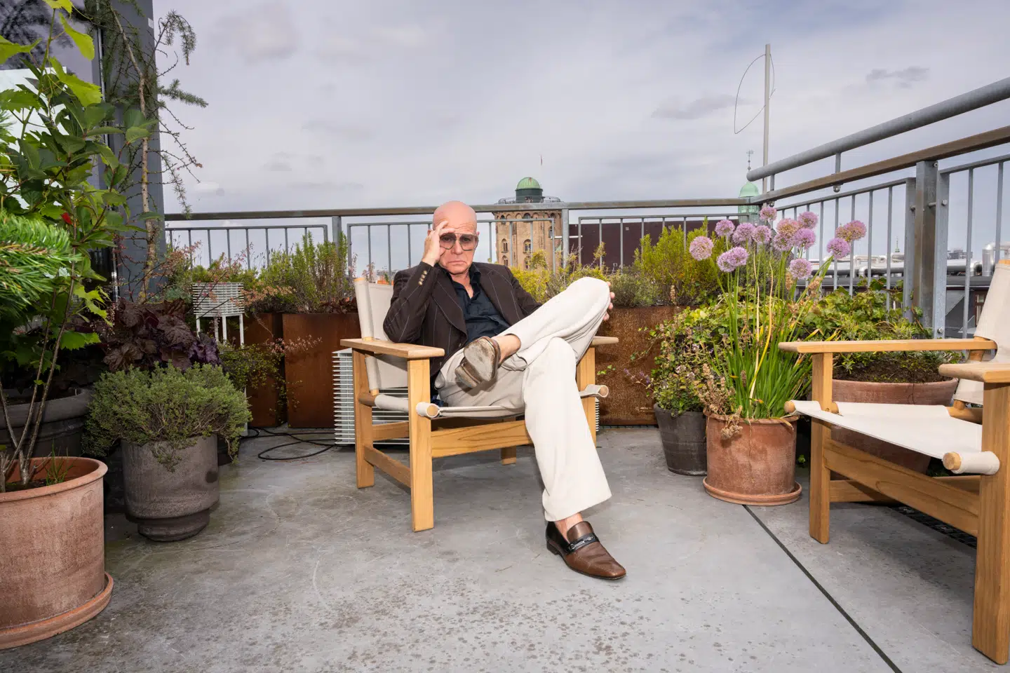 Thomas Blachman til pressearrangementet, hvor TV 2 præsenterer dommerholdet i den kommende sæson af 'X Factor' 2026 på Postgården i København, tirsdag den 12. august 2025.