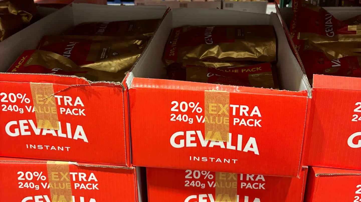 Her ses Gevalia Instant i Costco i Malmø.
