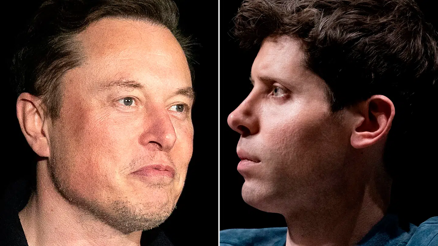 (COMBO) This combination of pictures created on December 27, 2024 shows Elon Musk during a press conference at SpaceX's Starbase facility near Boca Chica Village in South Texas on February 10, 2022 and OpenAI CEO Sam Altman during a meeting at the Station F in Paris on May 26, 2023. ChatGPT-maker OpenAI laid out plans on December 27, 2024, for a new corporate structure shifting away from control by a non-profit -- an issue of contention for the artificial intelligence trailblazer. Its restructuring efforts will likely face obstacles, with Elon Musk reportedly asking a US court to stop OpenAI from converting into a for-profit enterprise. JOEL SAGET, JIM WATSON / AFP