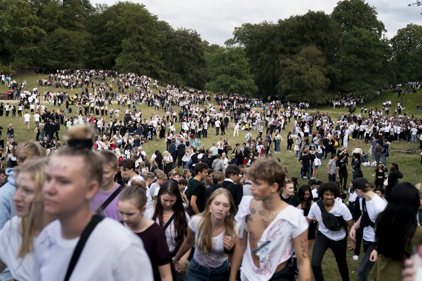 Hvert år mødes tusindvis af unge til den såkaldte puttefest i Ulvedalene i Klampenborg. Men den traditionsrige fest har ingen arrangør. (Arkivfoto).