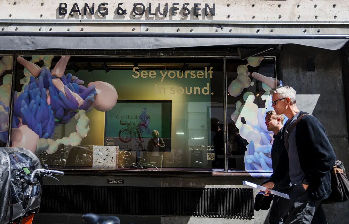Bang & Olufsen-butik på Østergade, København fotograferet i 2023. Selskabet har nu blikket rettet mod storbyer som Tokyo og Los Angeles i kampen for at sælge flere produkter.