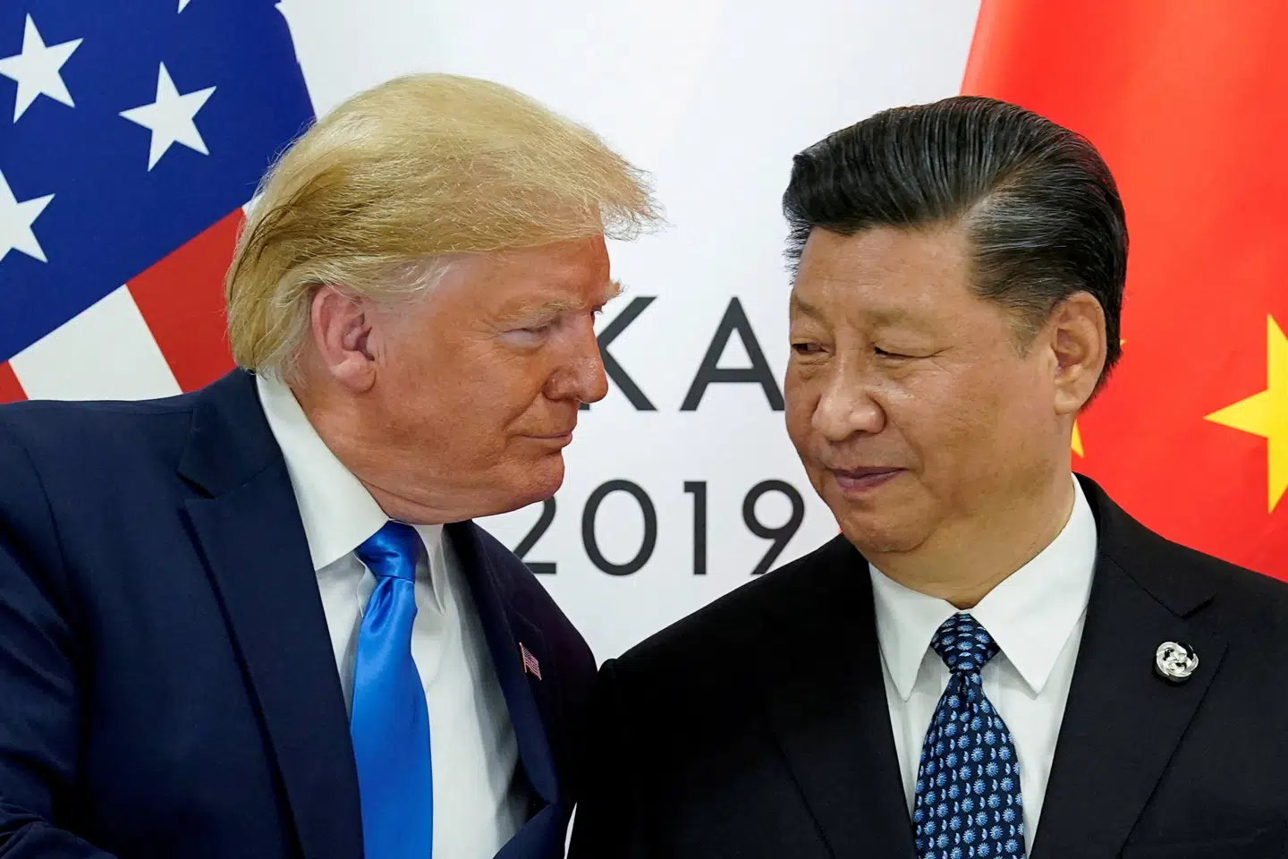 USA's præsident, Donald Trump, og hans kinesiske modstykke, Xi Jinping, mødtes i 2019 under et G20-topmøde. (Arkivfoto).