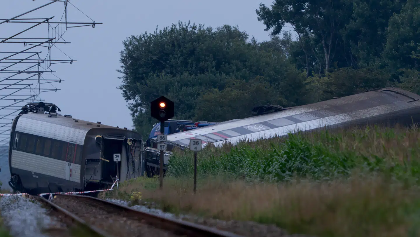 DSB-toget InterCityLyn 951 på vej til Sønderborg afsporet ved Bjerndrup mellem Kliplev og Tinglev i Sønderjylland fredag den 15. august 2025. Banedanmark bekræfter togulykke i Sønderjylland mellem Kliplev og Tinglev, hvor der skal være tilskadekomne.