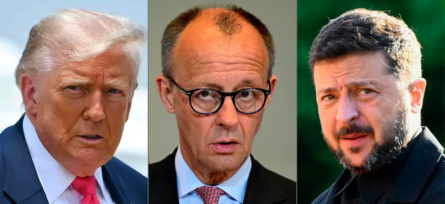 Trump får besøg af både Zelenskyj og Merz mandag aften, dansk tid.