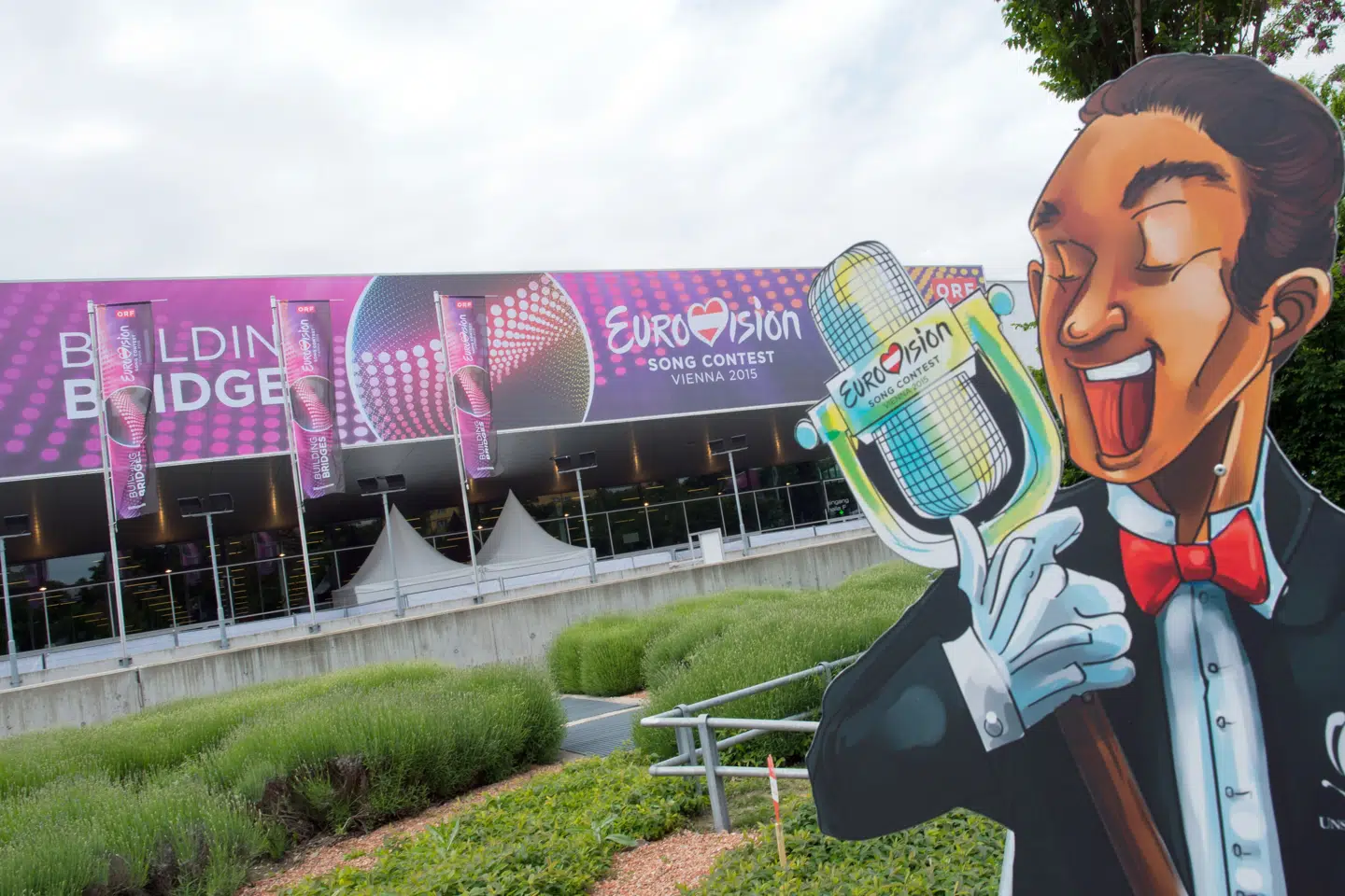 Wiener Stadthalle i 2015, da Østrig sidste gang var vært for sangkonkurrencen Eurovision. (Arkivfoto).