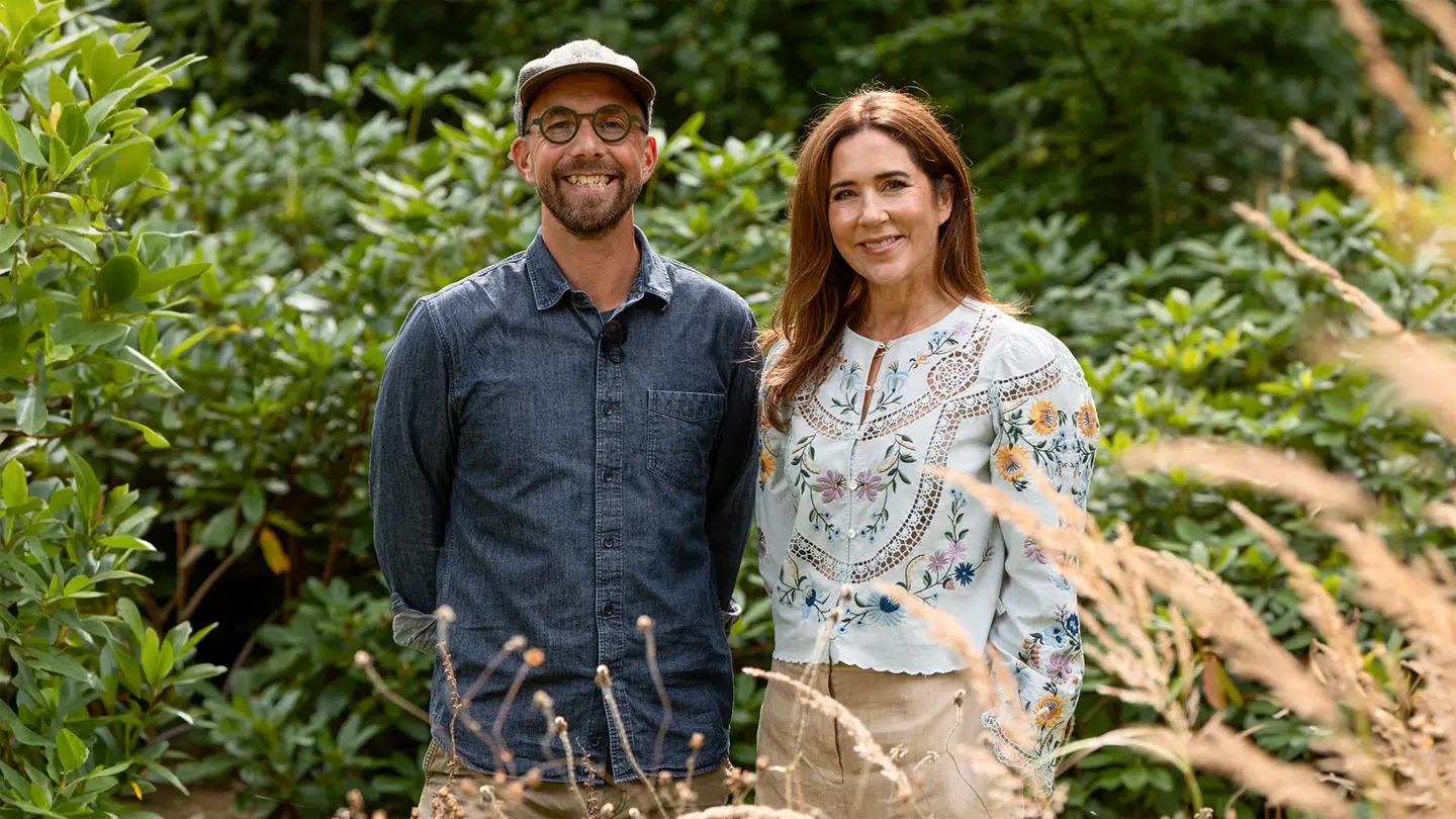 Søren Vester og dronning Mary.