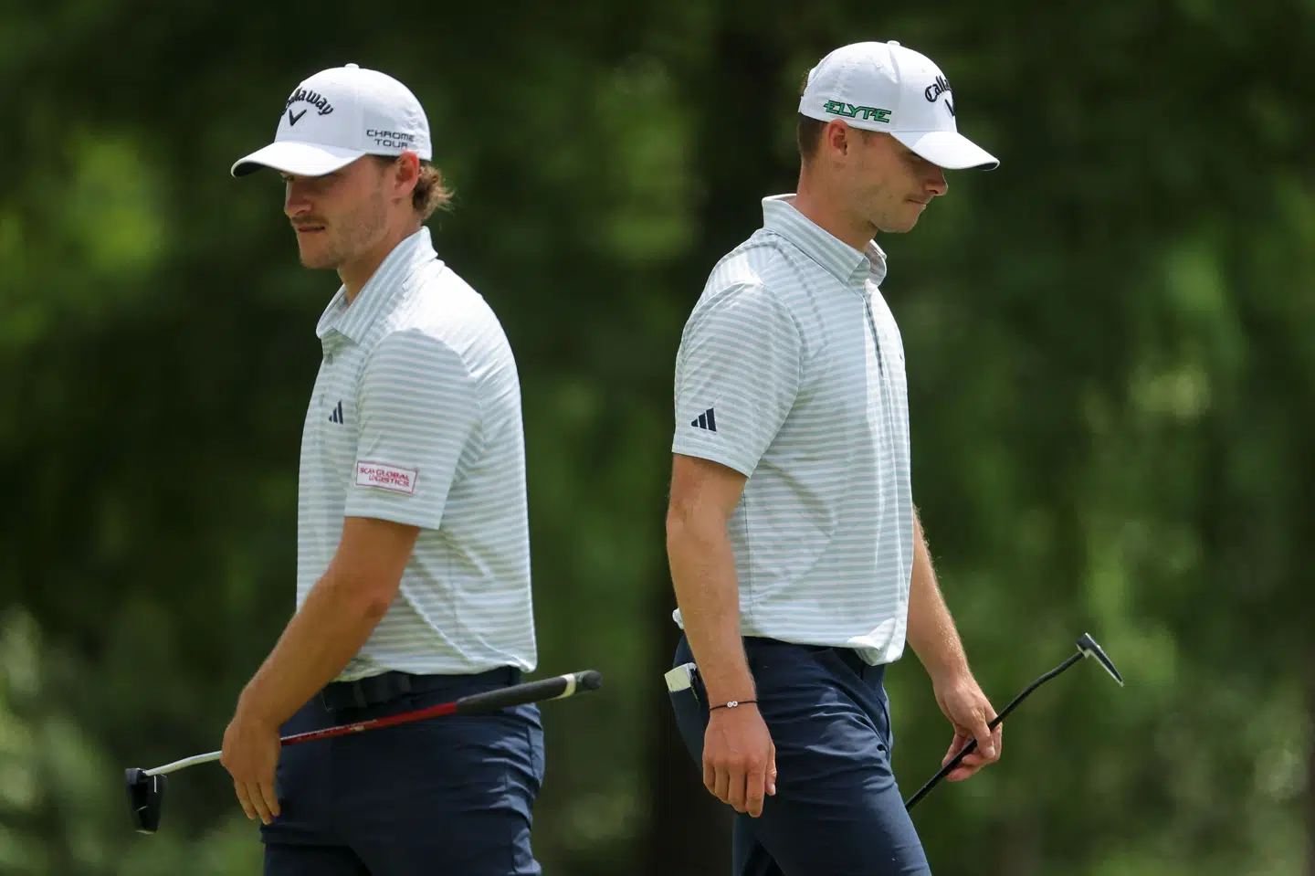 Rasmus og Nicolai Højgaard spillede i april sammen i holdturneringen Zurich Classic of New Orleans.