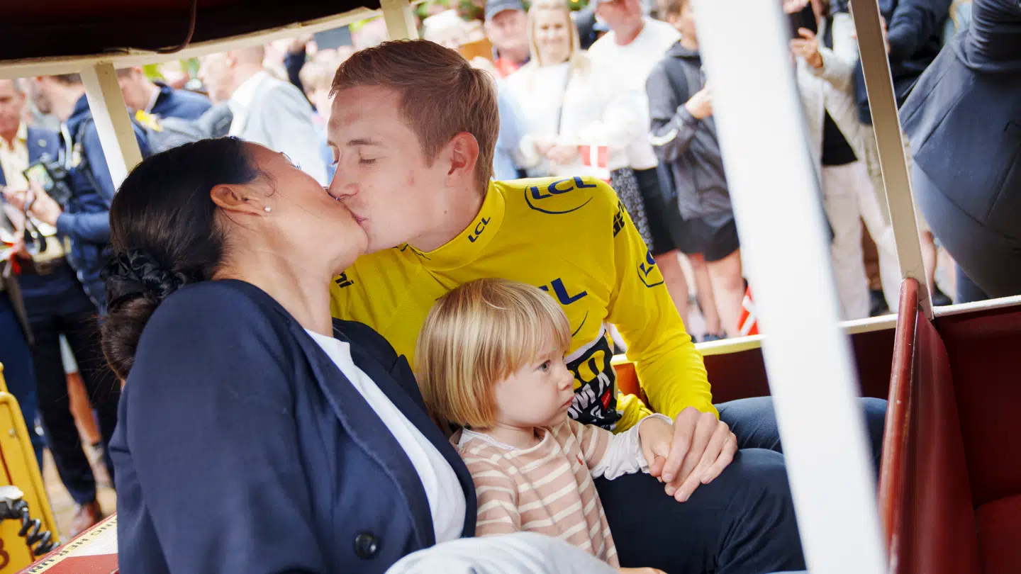 Familien har altid fulgt Jonas Vingegaard til mange løb og været en stor prioritet for danskeren.