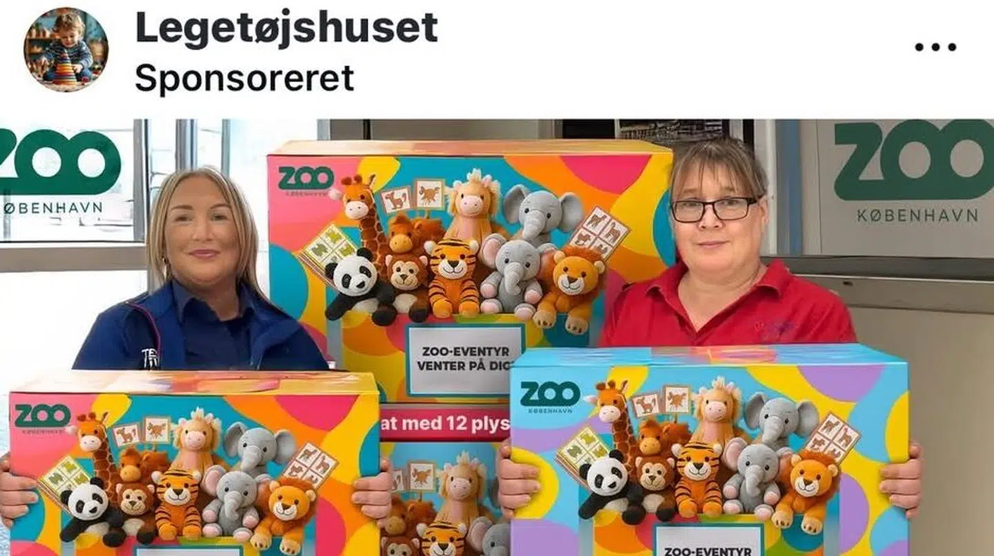 Her kan man se et eksempel på et af de opslag, som udgiver sig mod at samarbejde med Københavns Zoo.