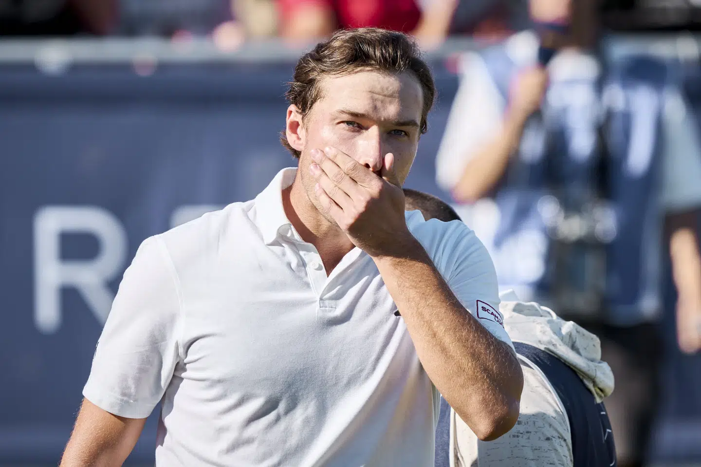 Rasmus Højgaard ligger på en delt 14.-plads inden den afgørende runde søndag. (Arkivfoto).