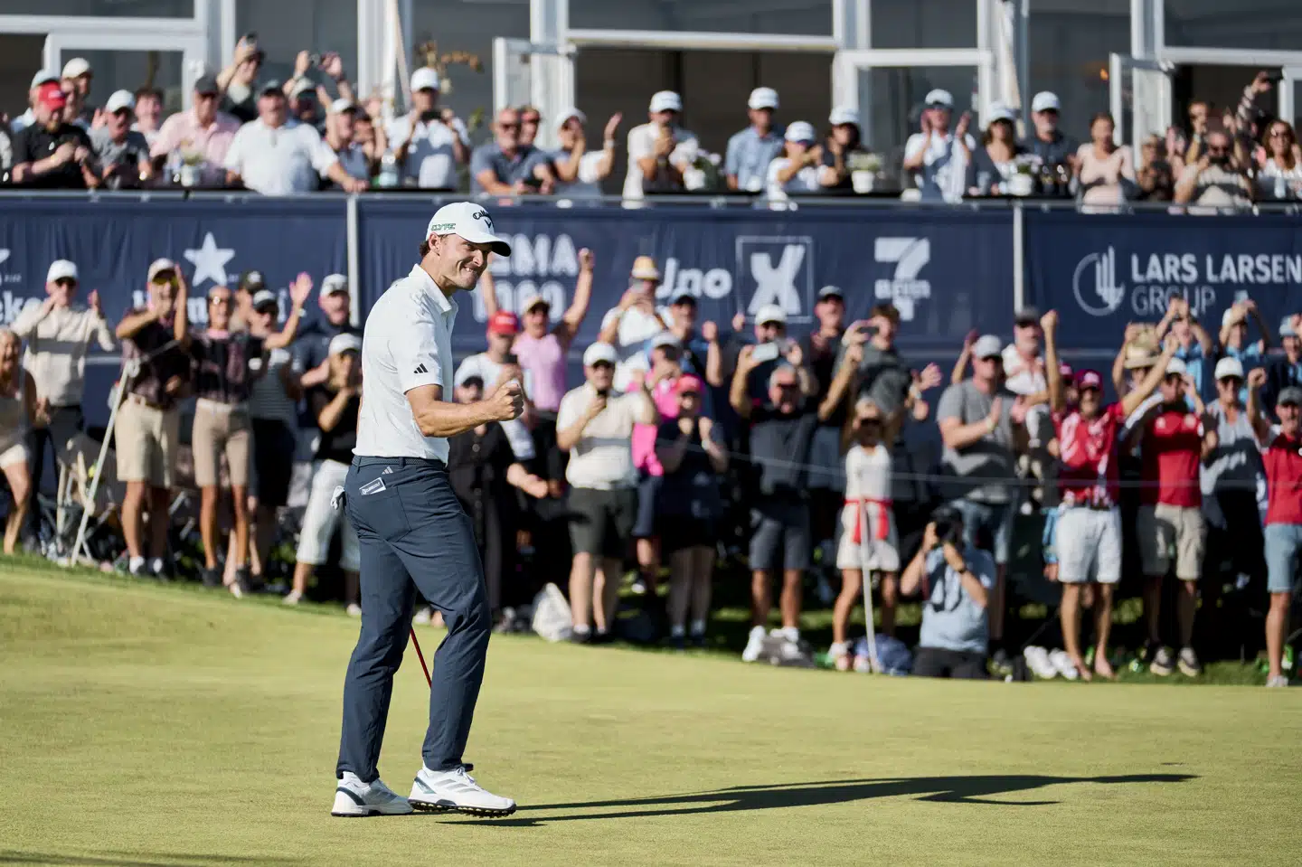 Rasmus Højgaard får i september debut som Ryder Cup-spiller i New York. (Arkivfoto).