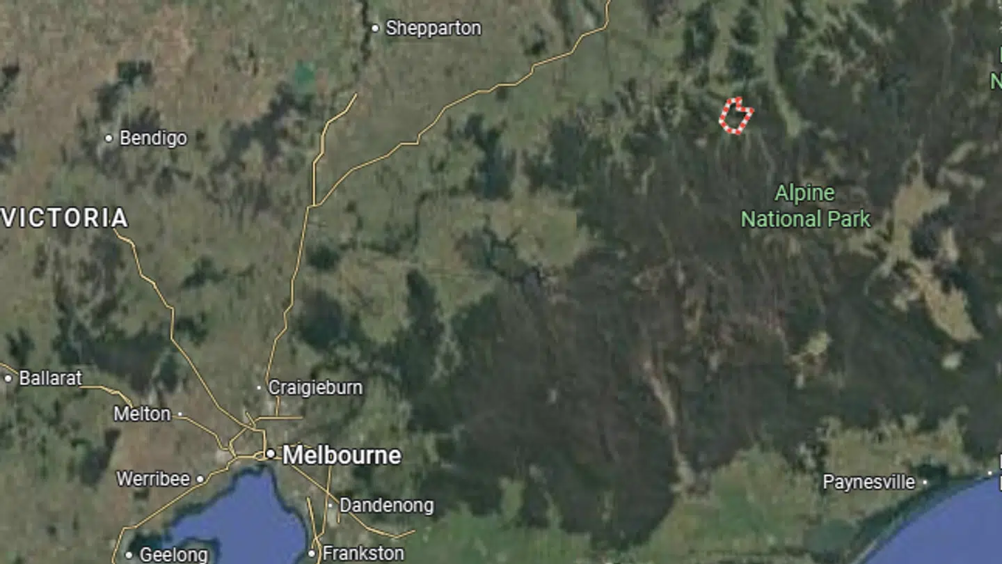 Porepunkah ligger nordøst for Melbourne.