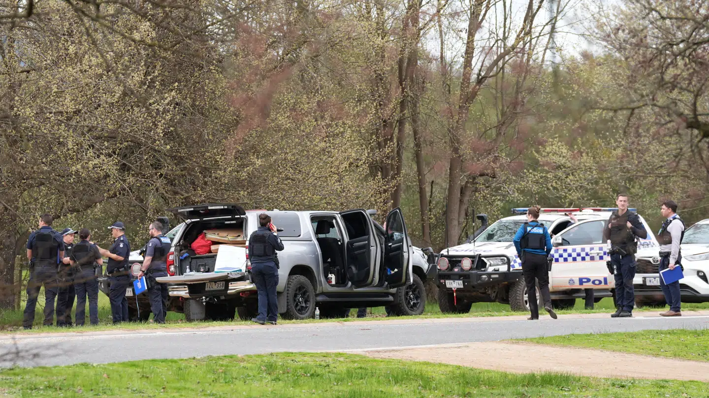 Det vrimler med betjente i Porepunkah.