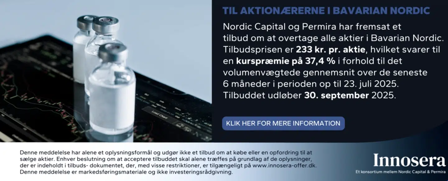Skærmbillede fra euroinvestor.dk onsdag den 27. august 2025.